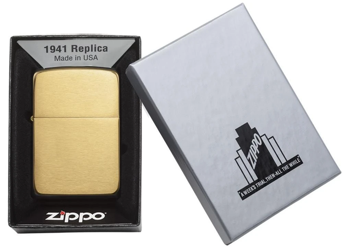 Zippo Antivento Ricaricabile Made In Usa Oro Unisex 2