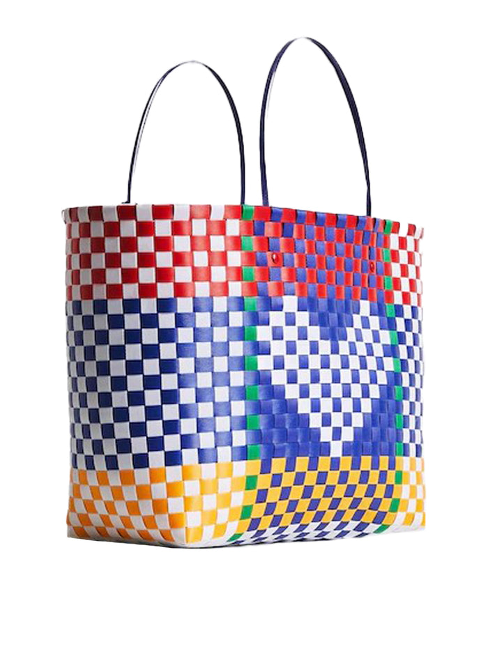 Desigual Shopping Bag Design Intrecciata Multicolore Donna 3