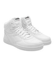 Diadora Sneakers Raptor Mid in Pelle Sintetica Bianco