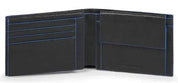 Piquadro Blue Square With Coin Purse Black Men