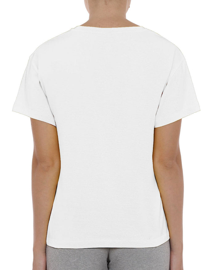 Moschino Swim T-shirt Cotone Logo Gelato Bianco 2