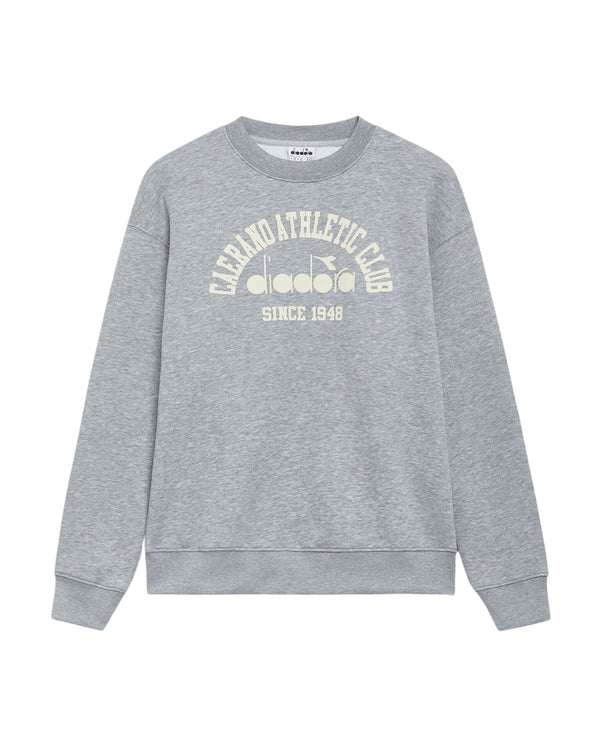 Diadora Sweatshirt Crew 1948 Athletic Club Cotone Grigio