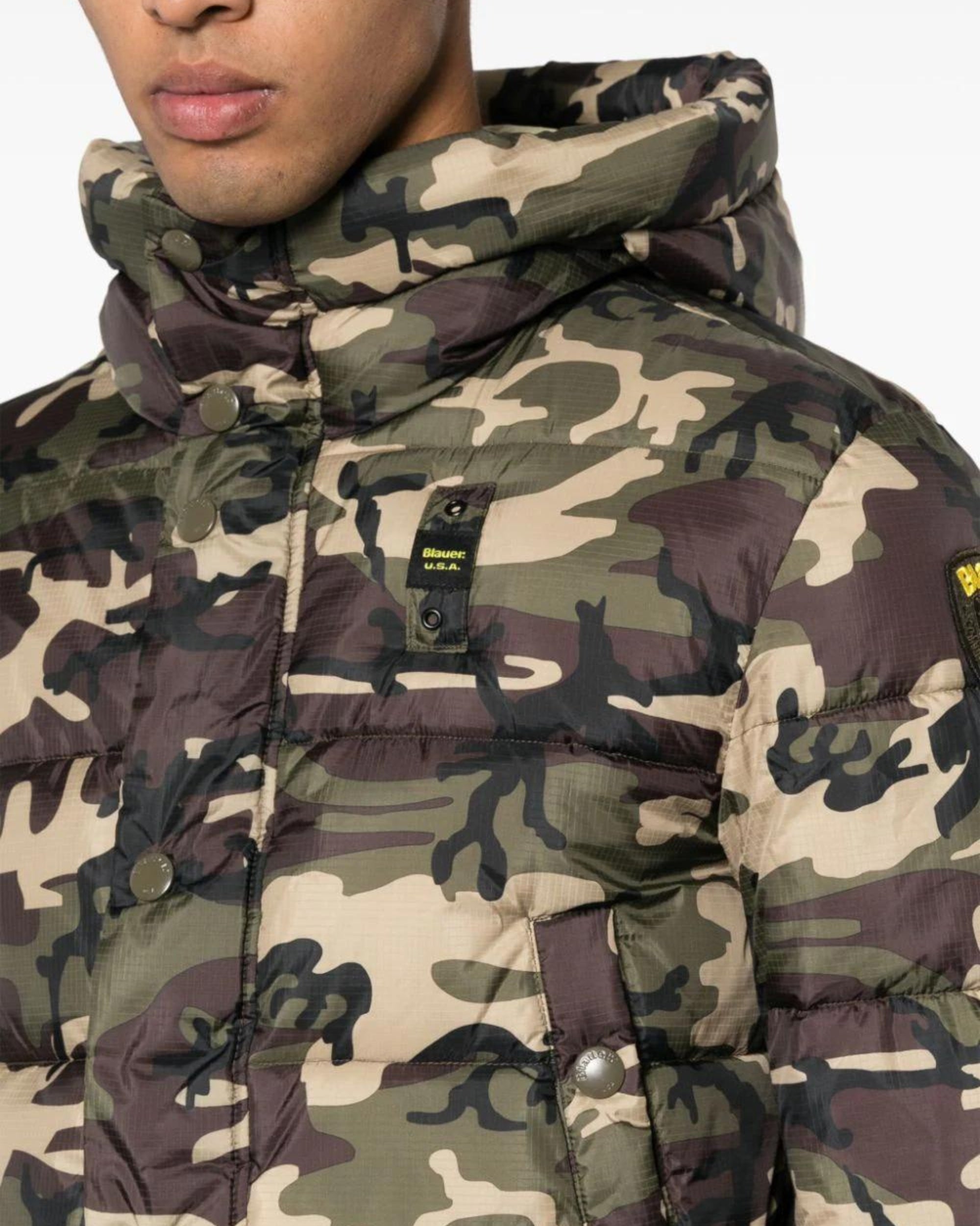 Blauer Green Padded Short Jacket Men