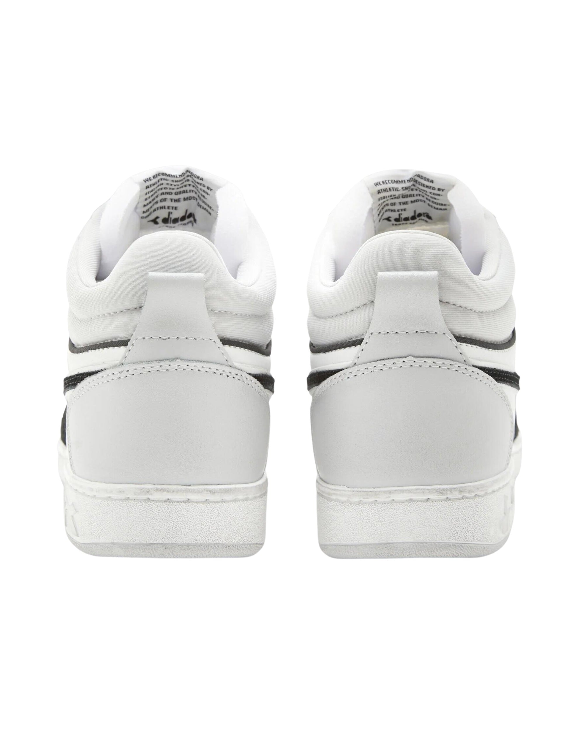 Diadora Sneakers Magic Basket Demi Cut Icona Suede Bianco
