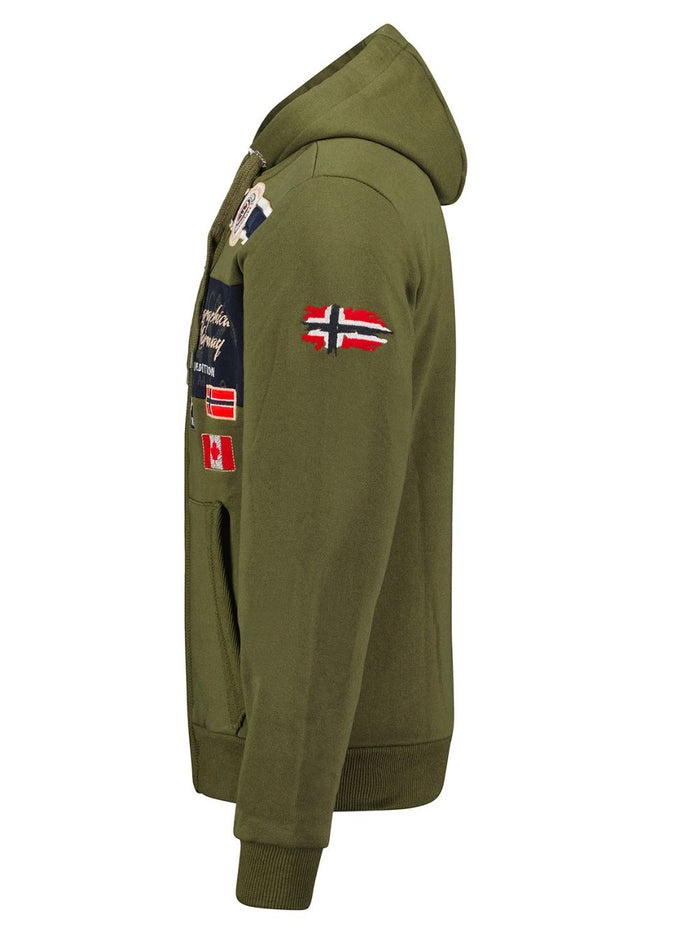 Geographical Norway Cotton Blend Outdoor Hood Green Men 4