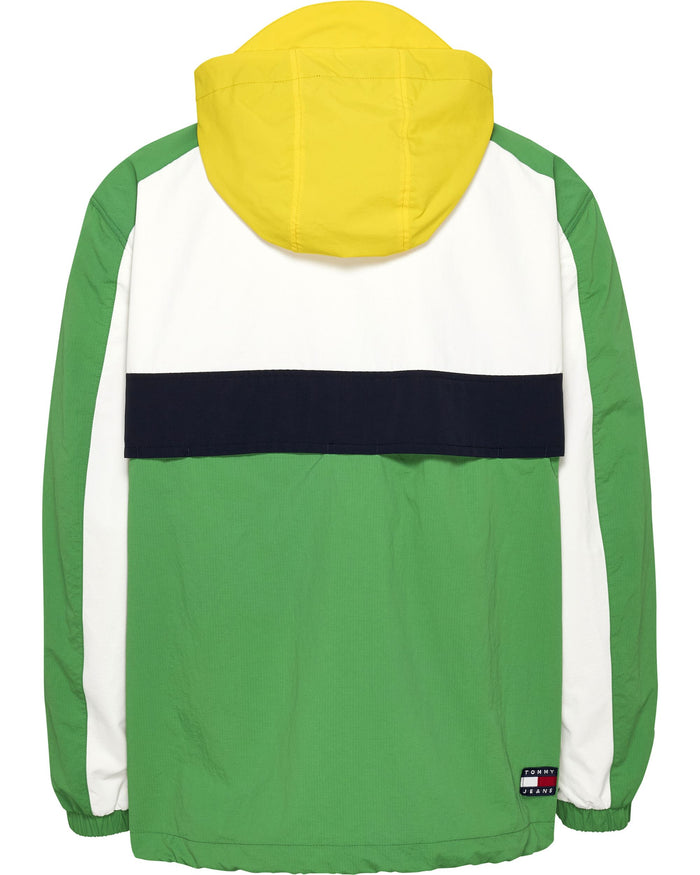 Tommy Jeans Giacca Chicago Nylon Riciclato Verde/Bianco 3