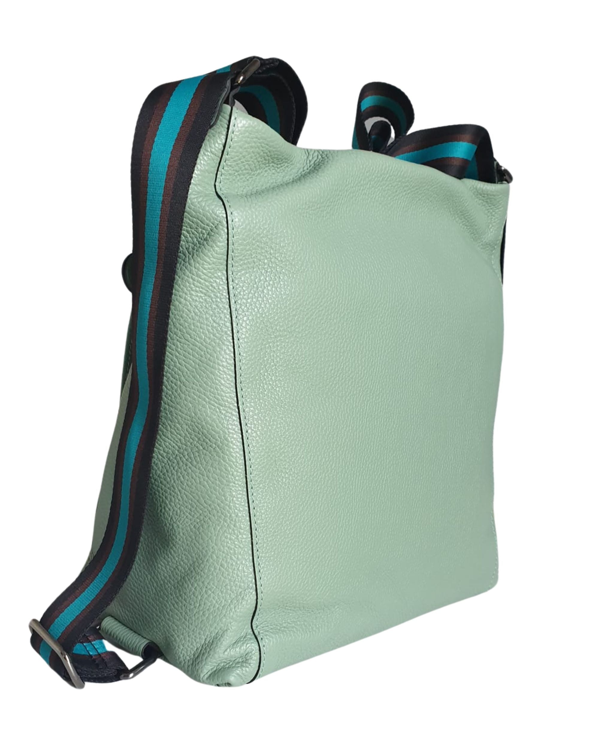 Gabs Shoulder Bag Icon Black Green Leather