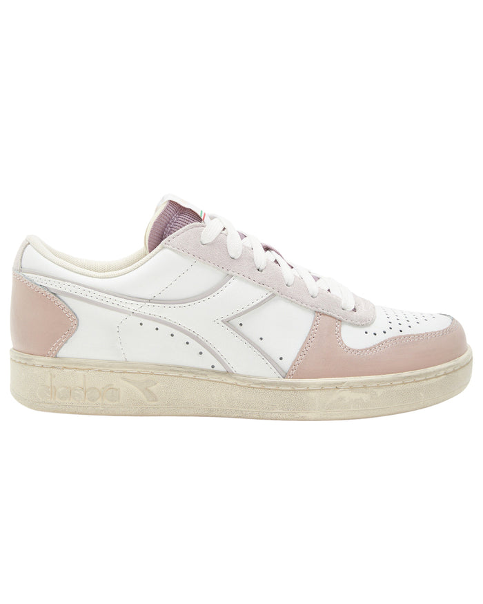 Diadora Sneaker Magic Basket Low Icona WN Pelle Grigia 1