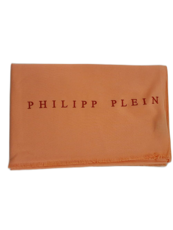 Philipp Plein Foulard Viscosa Arancione Made in Italy-2
