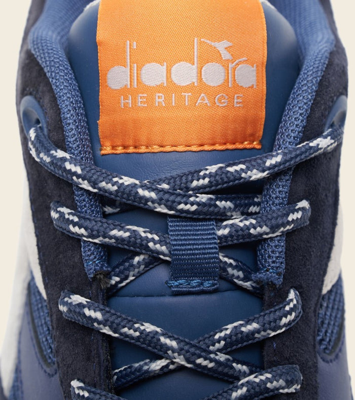 Diadora Heritage Sneakers Eclipse Premium Tela e Pelle Blu 5