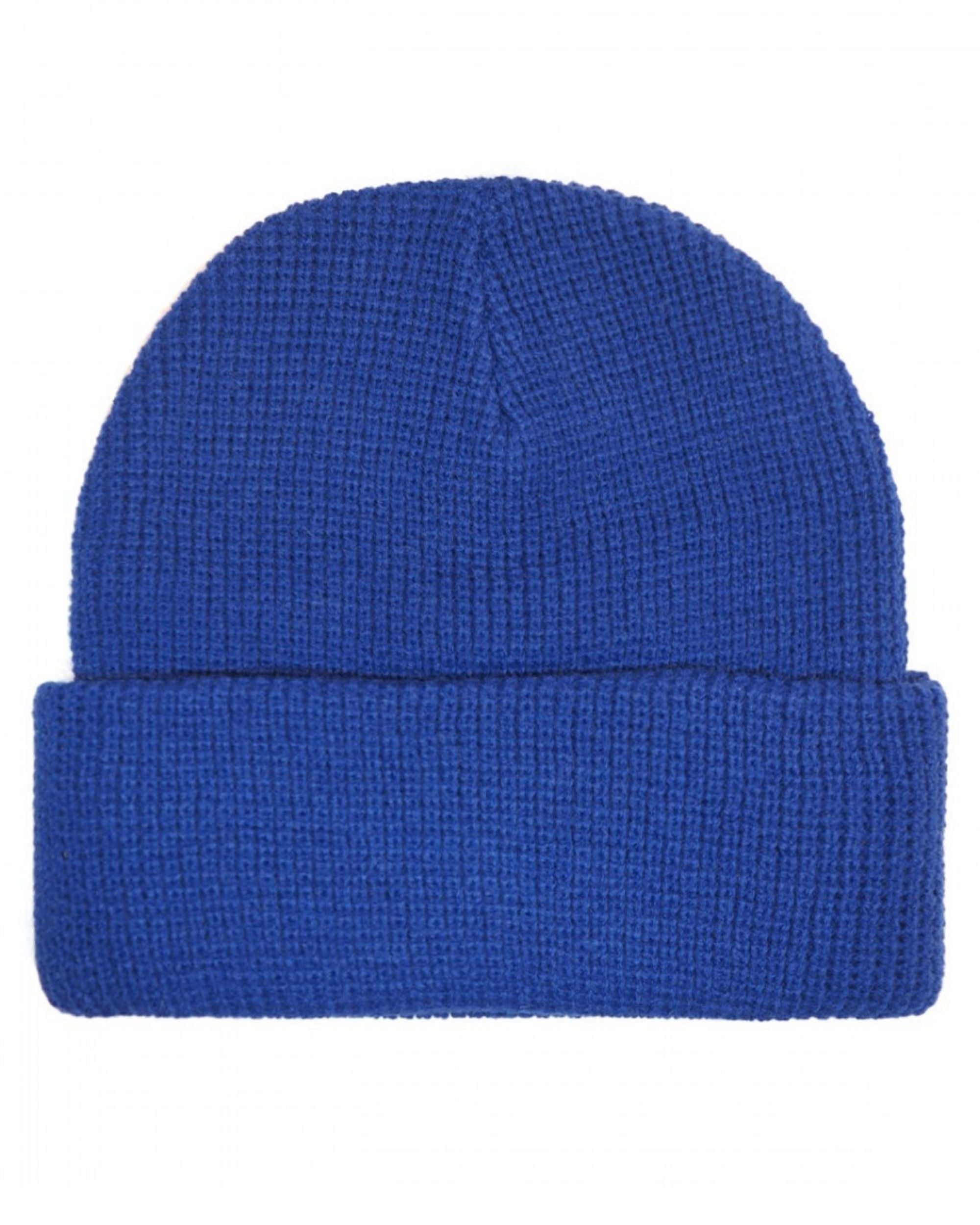 Goorin Bros. Cappello Beanie Hat Cuffia Con Patch Frontale E Logo Su Lato Blu Unisex