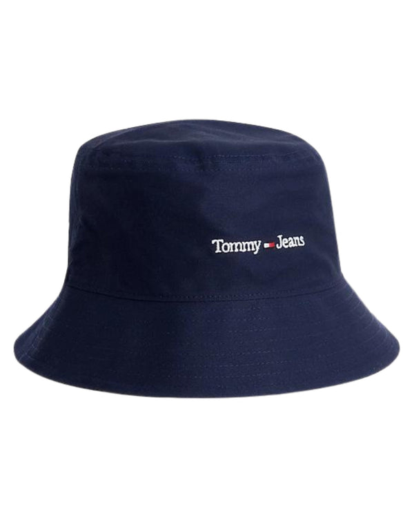 Tommy Jeans Cappello a Secchiello TJW Sport Blu Cotone Biologico