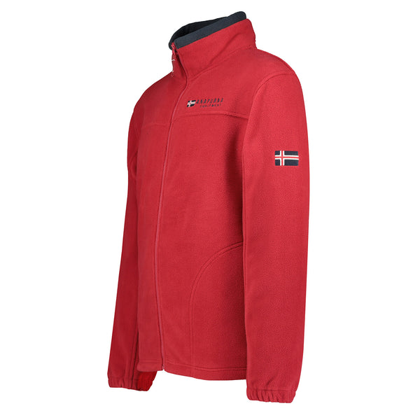 Anapurna Maglia In Pile Maniche Lunghe By Geographical Norway Rosso Uomo-2