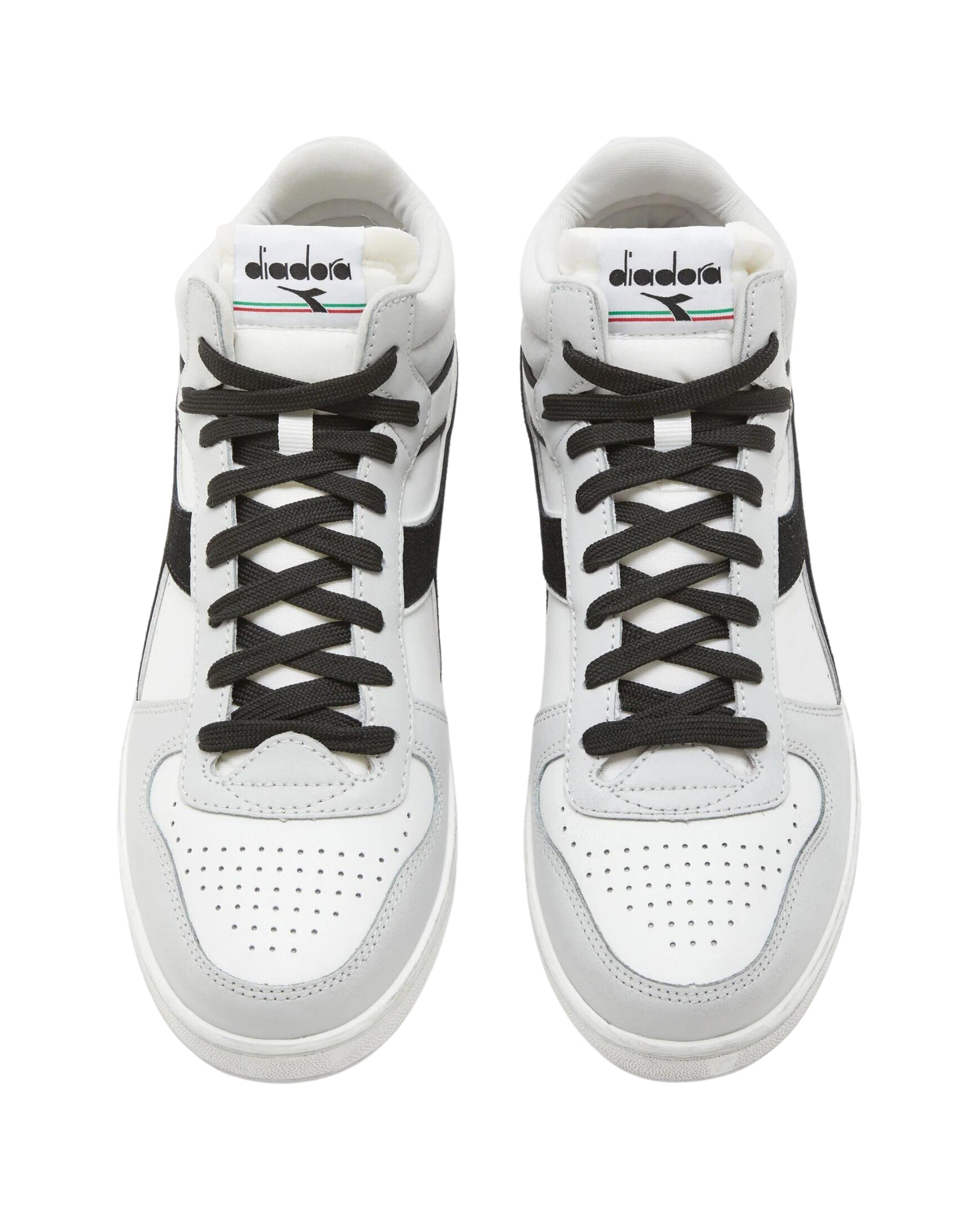 Diadora Sneakers Magic Basket Demi Cut Icona Suede Bianco