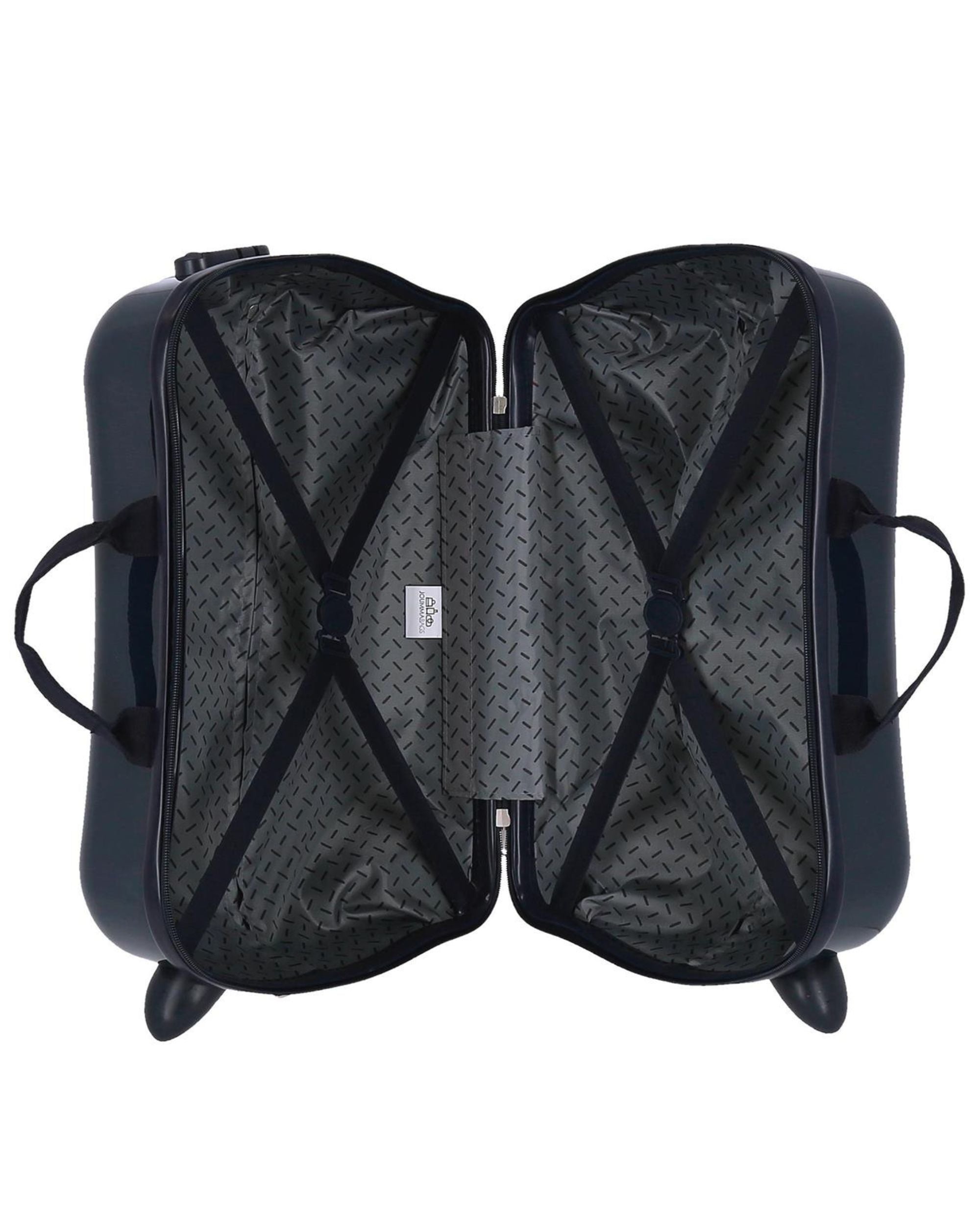 Disney Mickey Italy Blue 4 Wheel Ride On Suitcase Child