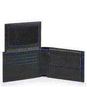 Piquadro Blue Square With Coin Purse Black Men