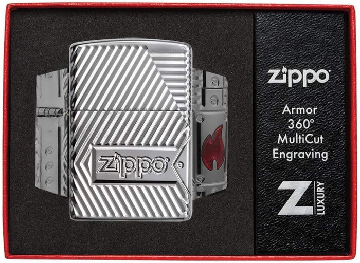 Zippo Armor Flame Silver Unisex 6