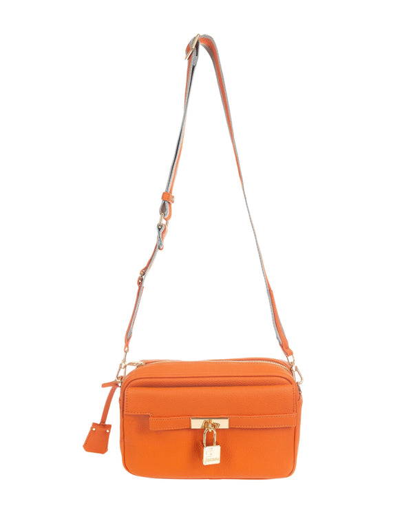 Fracomina Camera Bag In Ecopelle Con Tracolla Arancione Donna