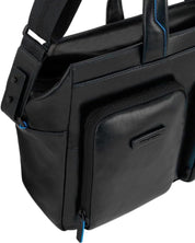 Piquadro Slim Two Handle Document Holder Black Unisex