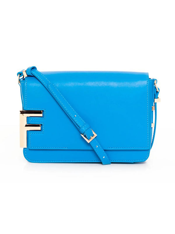 Fracomina Shoulder Bag Tracolla Azzurro Donna-2