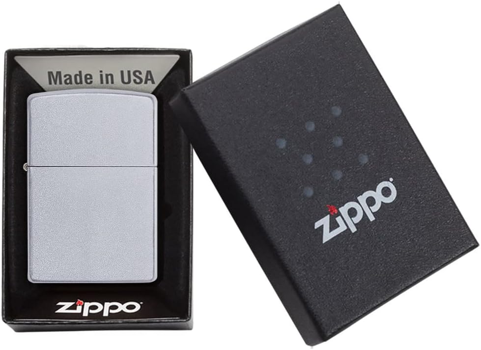 Zippo Windproof Refillable Made In Usa Silver Unisex