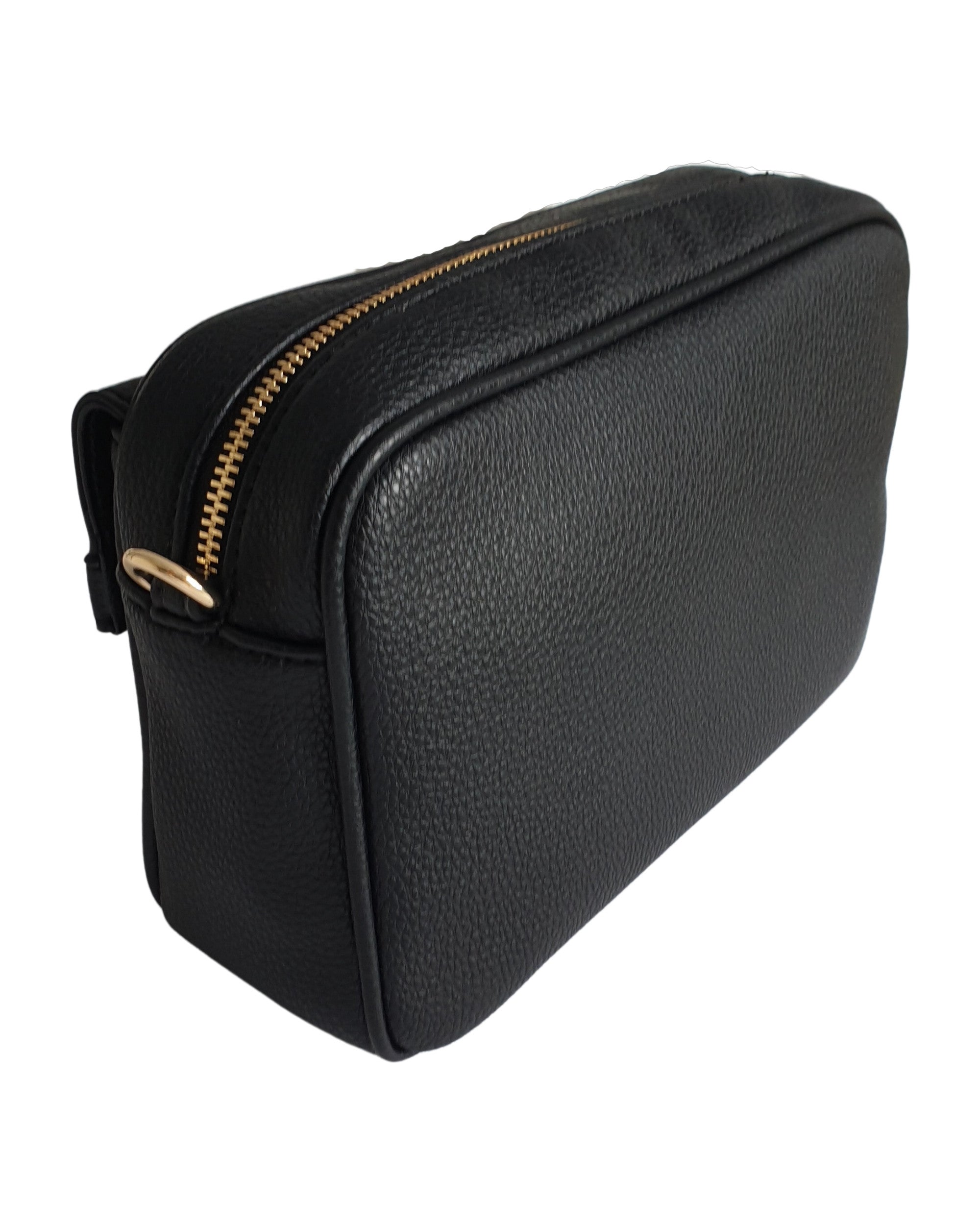 Fracomina Camera Bag In Eco-leather With Shoulder Strap Black Women