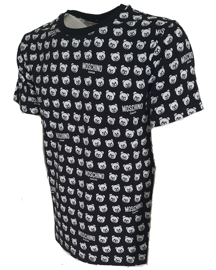 Moschino Underbear T-Shirt Stampa Teddybear Cotone Nero 2