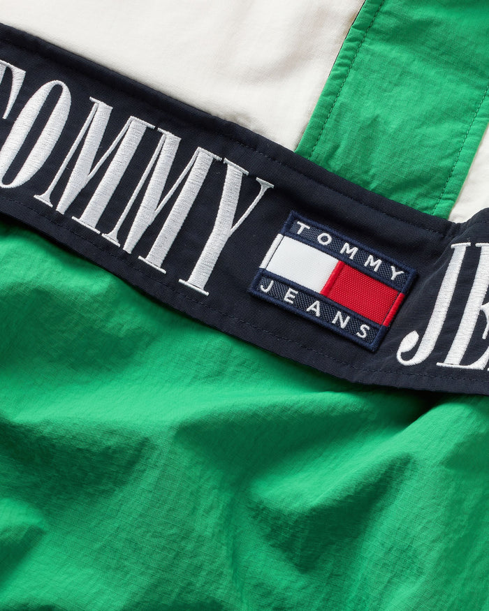 Tommy Jeans Giacca Chicago Nylon Riciclato Verde/Bianco 4