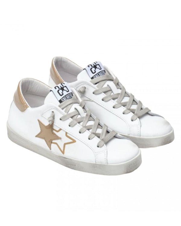 2star Sneaker Low Stella Vernice Bianco Donna-2