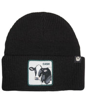 Goorin Bros. Cappello Beanie Hat Cuffia Con Patch Frontale E Logo Su Lato Nero Unisex