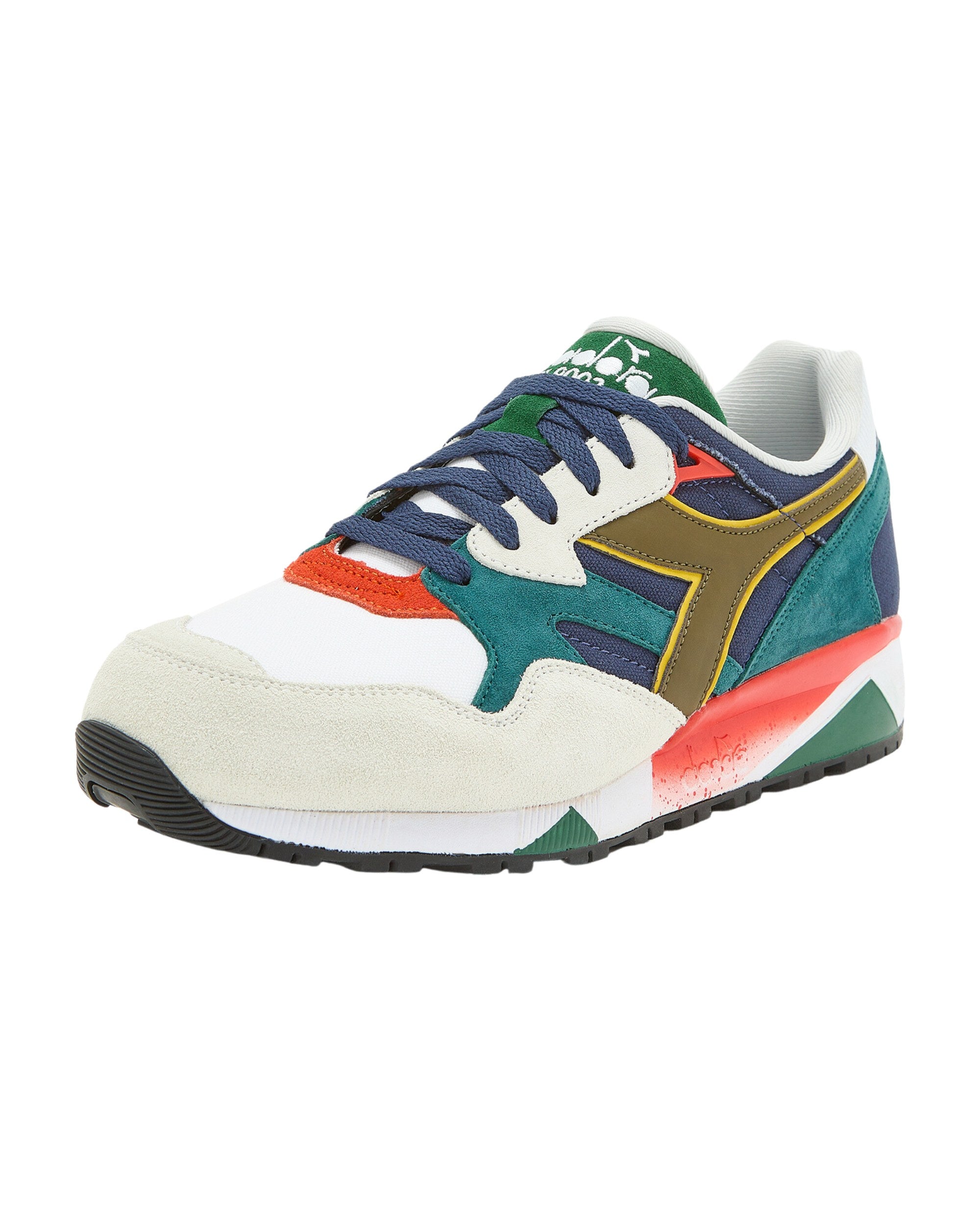 Diadora Sneaker N9002 in Pelle Scamosciata Navy Multicolore