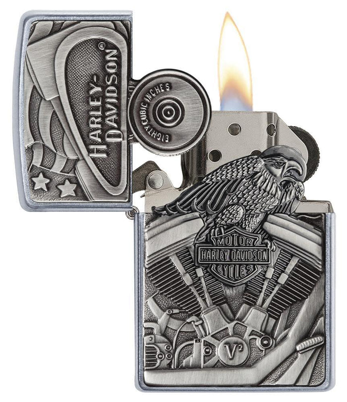 Zippo Harley Silver Plate Unisex 2