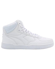 Diadora Sneakers Raptor Mid in Pelle Sintetica Bianco