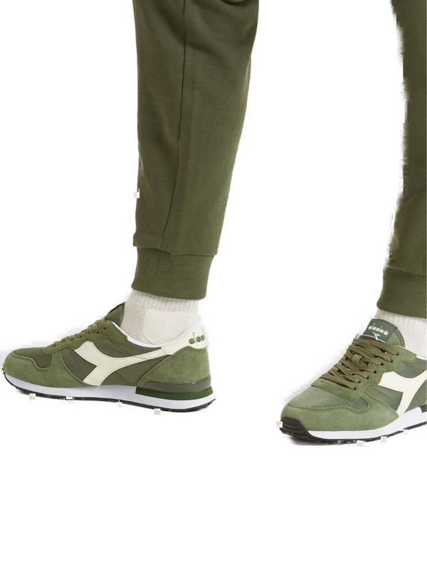 Diadora Camaro Sneaker in Nylon and Suede Green-2