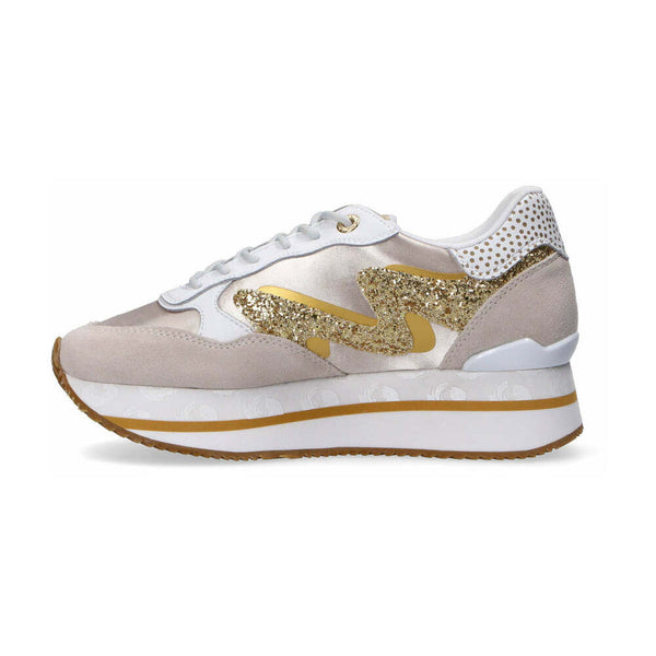 Manila Grace Sneakers Running Pelle Rosa