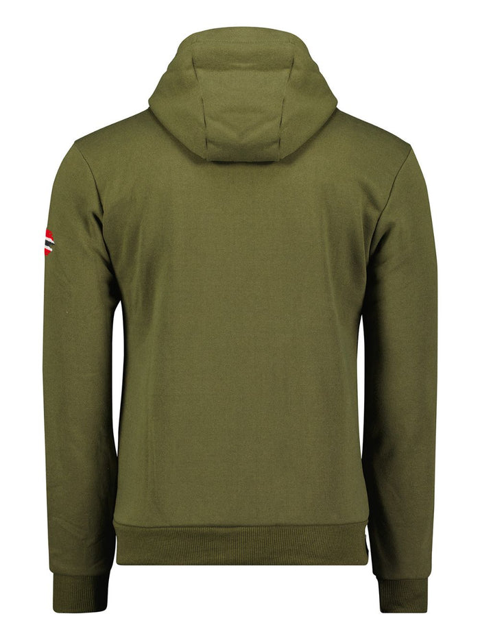 Geographical Norway Cotton Blend Outdoor Hood Green Men 3