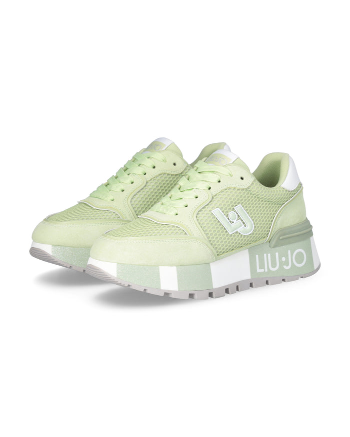 Liu Jo Sneakers Pelle/Suede Verde 2