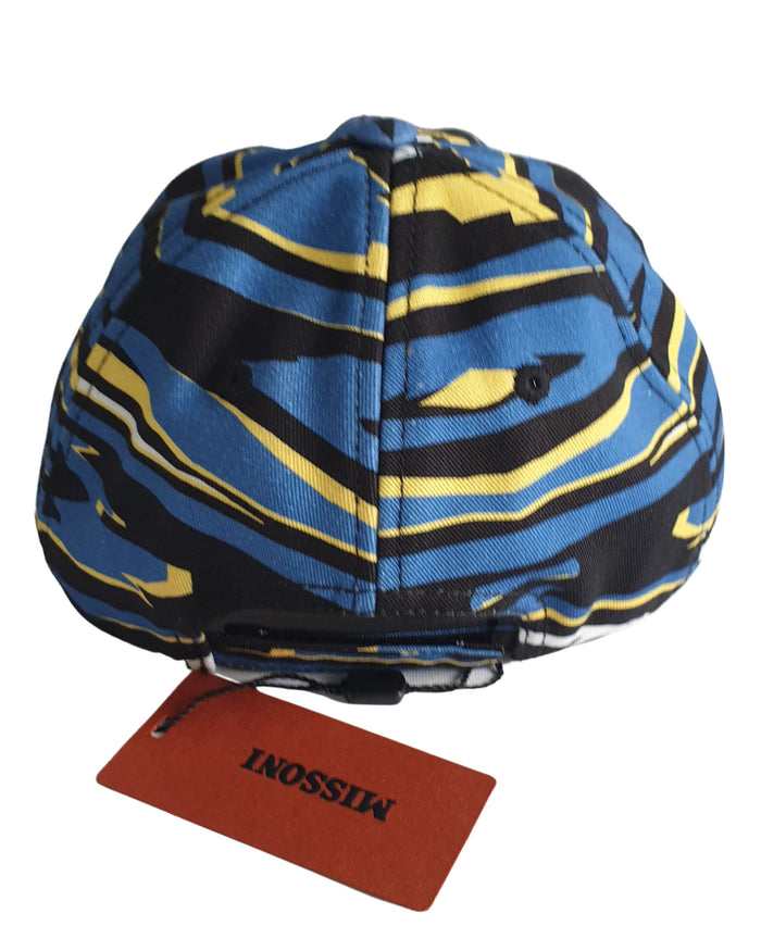 Missoni Cap Baseball Cotone Blu 3