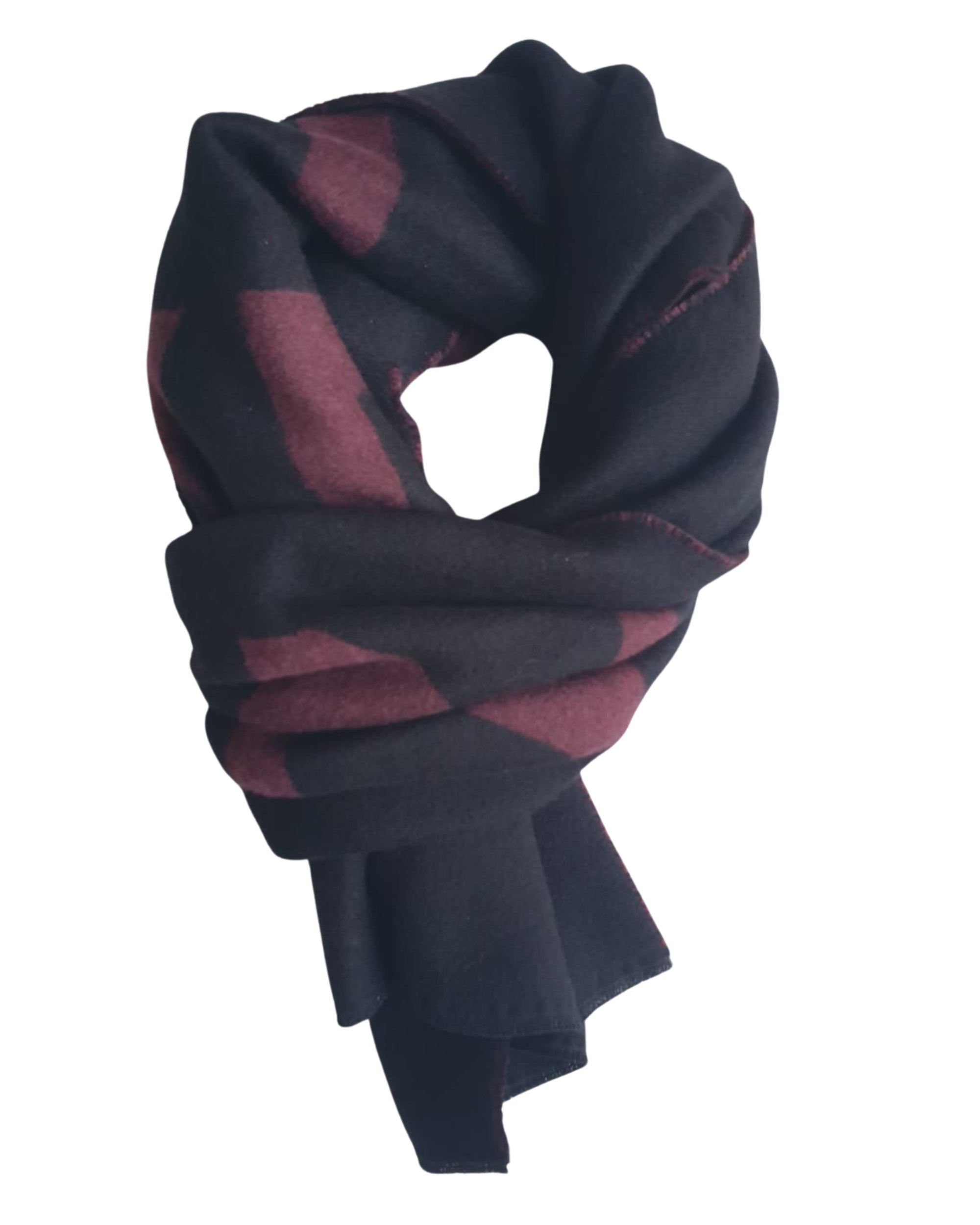 Givenchy Foulard Stola Lana Nero Big Logo