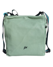 Gabs Shoulder Bag Icon Black Green Leather