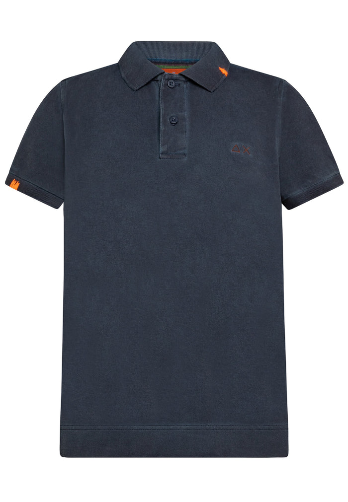 Sun68 Polo Special Dyed EL Cotone Blu 1