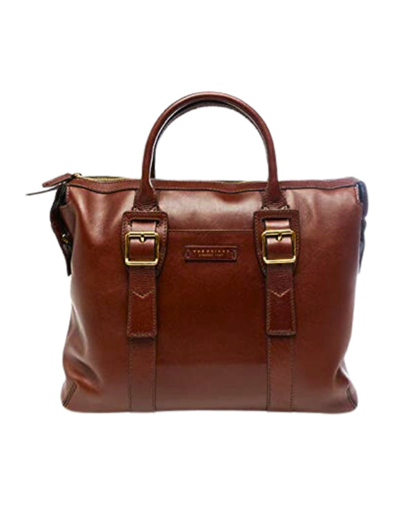 The Bridge Briefcase Giannutri In Brown Leather Women