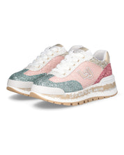 Liu Jo Sneakers Amazing Pelle Glitter Multicolore