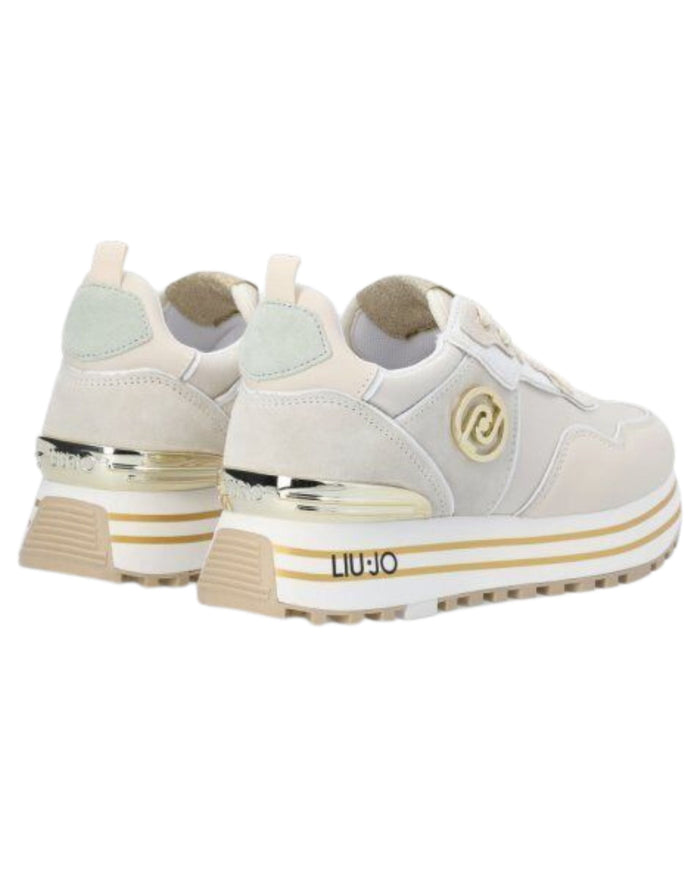 Liu Jo Sneakers Maxi Wonder 55 Pelle Beige 5