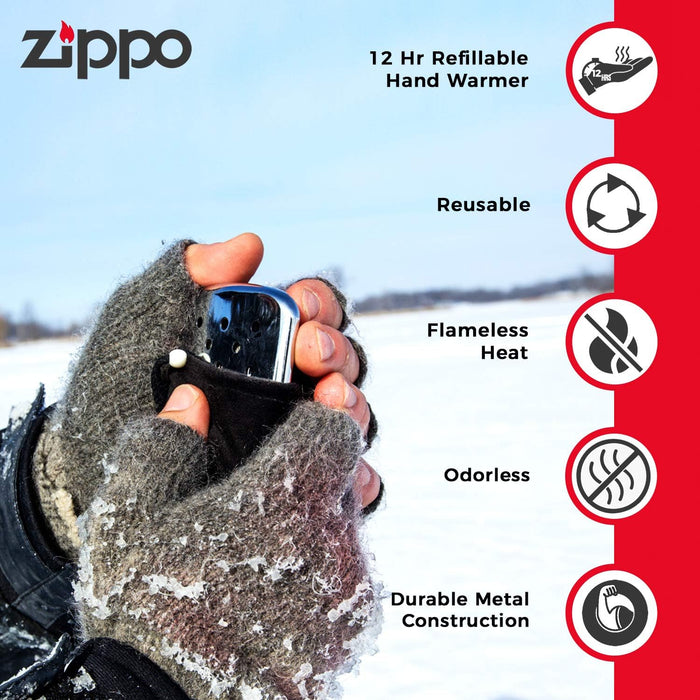 Zippo Handwarmer Originale Da Tasca In Metallo 6