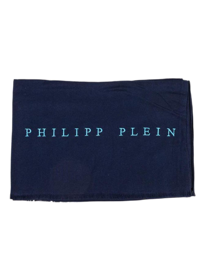 Philipp Plein Foulard Viscosa Blu Made in Italy 2
