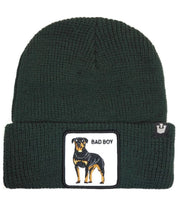 Goorin Bros. Cappello Beanie Hat Cuffia Con Patch Frontale E Logo Su Lato Verde Unisex