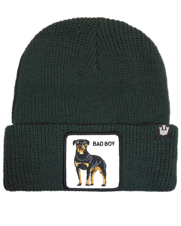 Goorin Bros. Cappello Beanie Hat Cuffia Con Patch Frontale E Logo Su Lato Verde Unisex 1