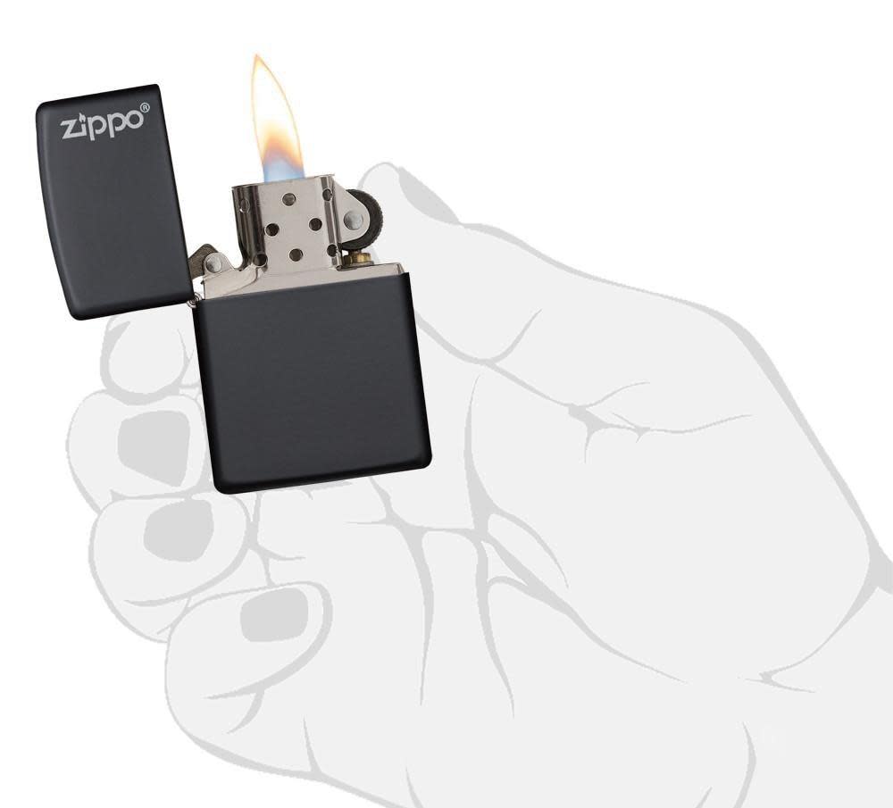 Zippo Matte Logo Black Unisex