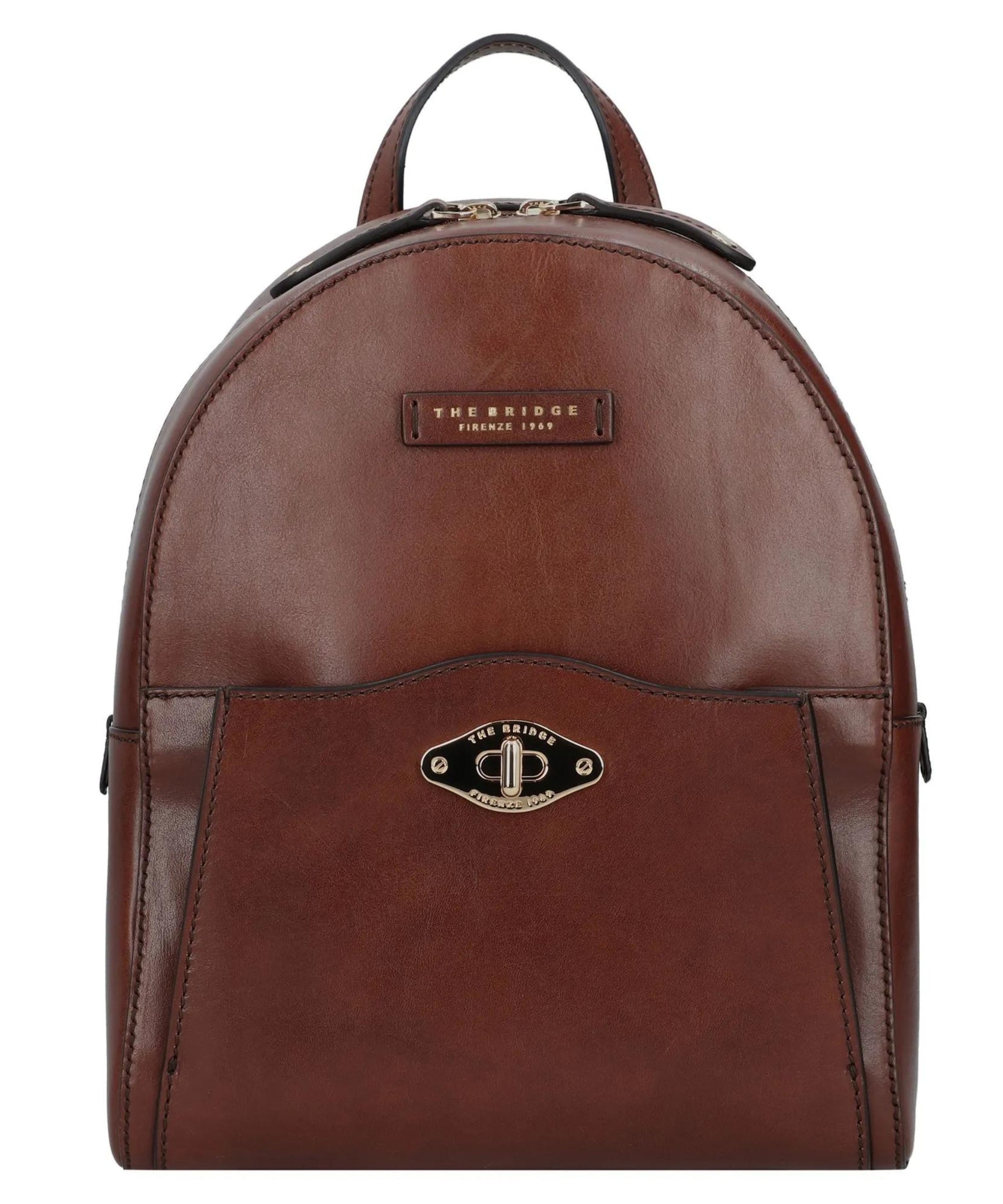 The Bridge Zaino Piccolo Linea Barbara In Pelle Marrone Donna – Looev
